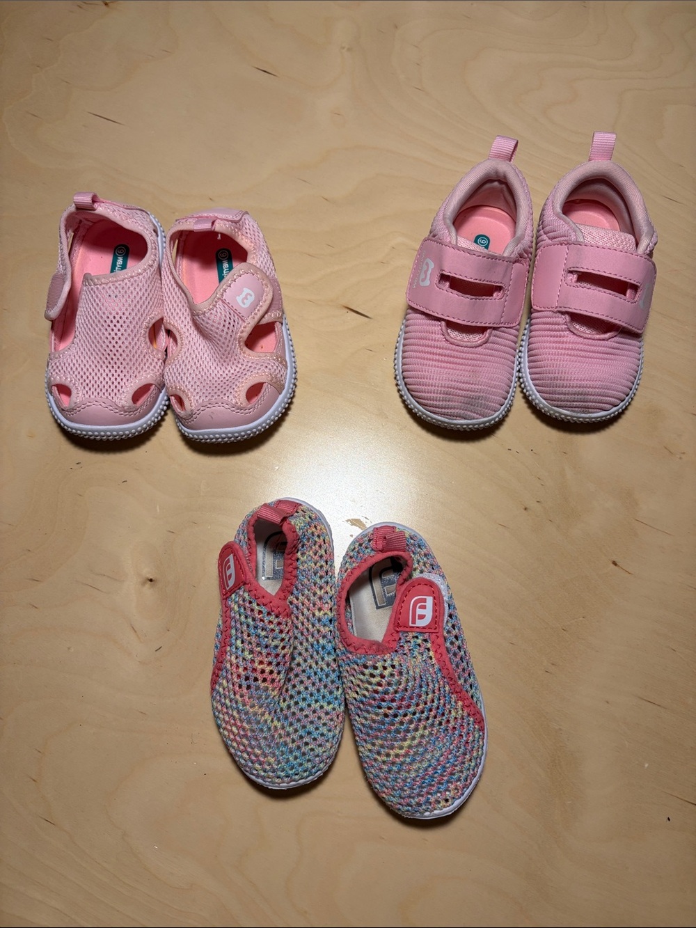 Toddler Training Shoes - 3 Set Lot - Size small and Medium